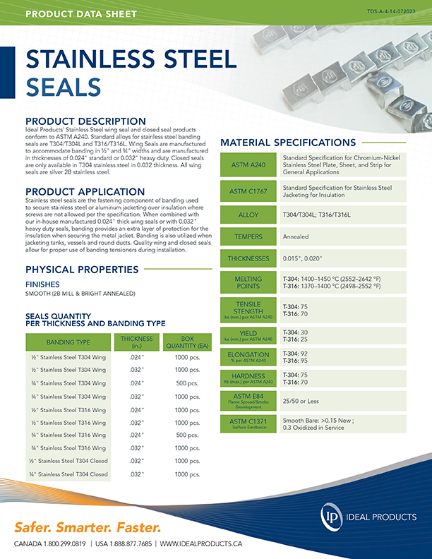 Stainless Steel Seals
